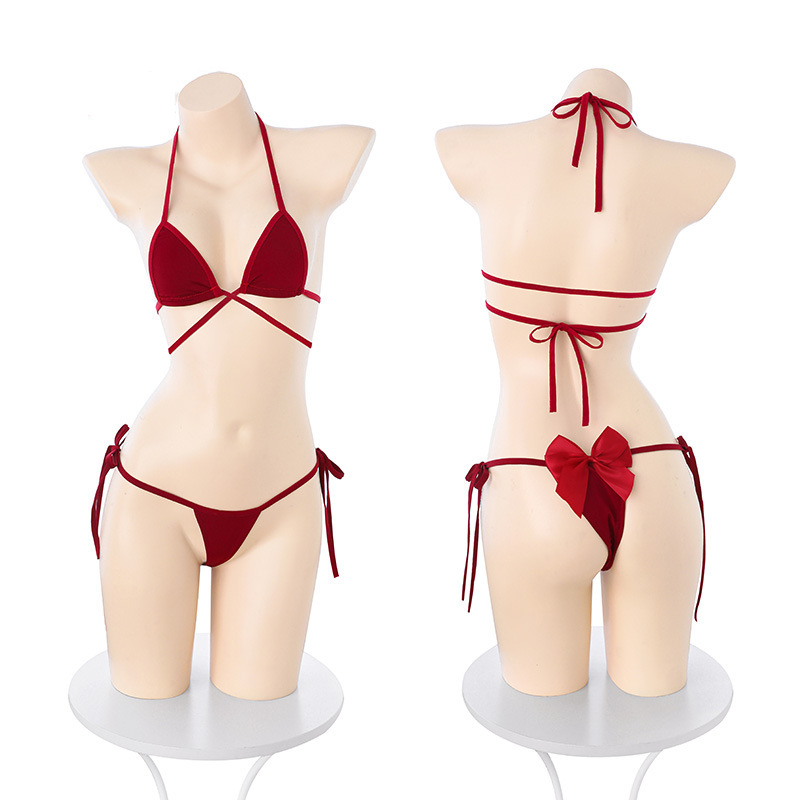 Butterfly hip-strap bikini set
