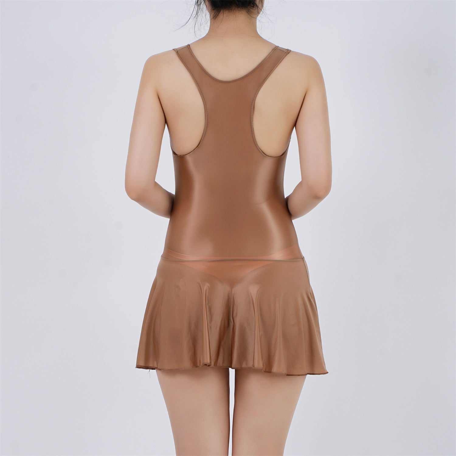 Shiny and silky bodysuit