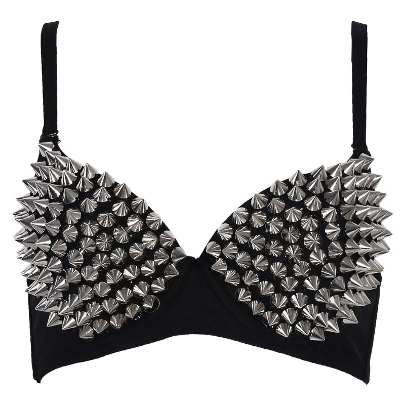 Shiny rivet bra