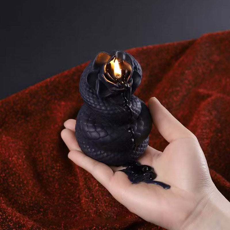 A variety of deep red low-temperature candles