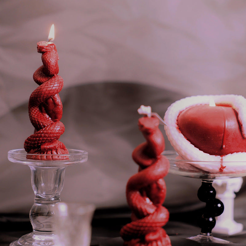 Apple Snake Column Low Temperature Candle