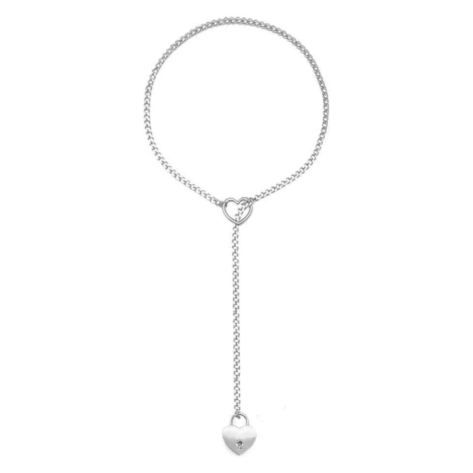 Heart lock necklace