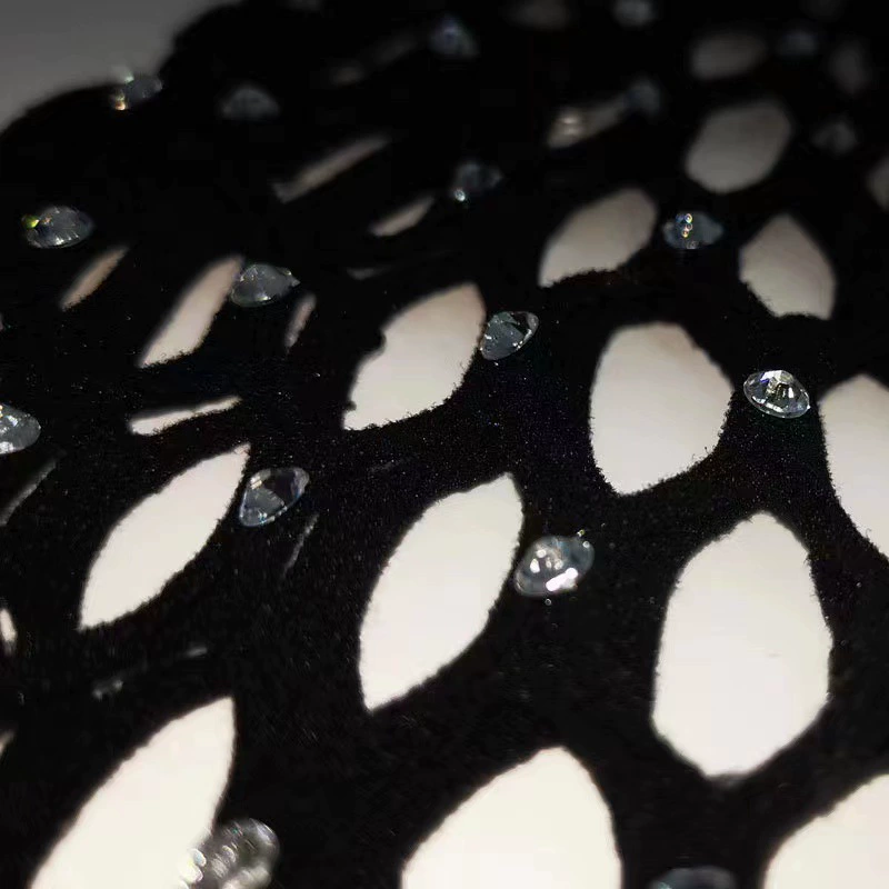 Fishnet stockings with diamonds