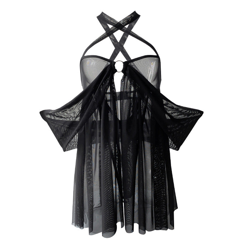 One piece gauze skirt sexy underwear