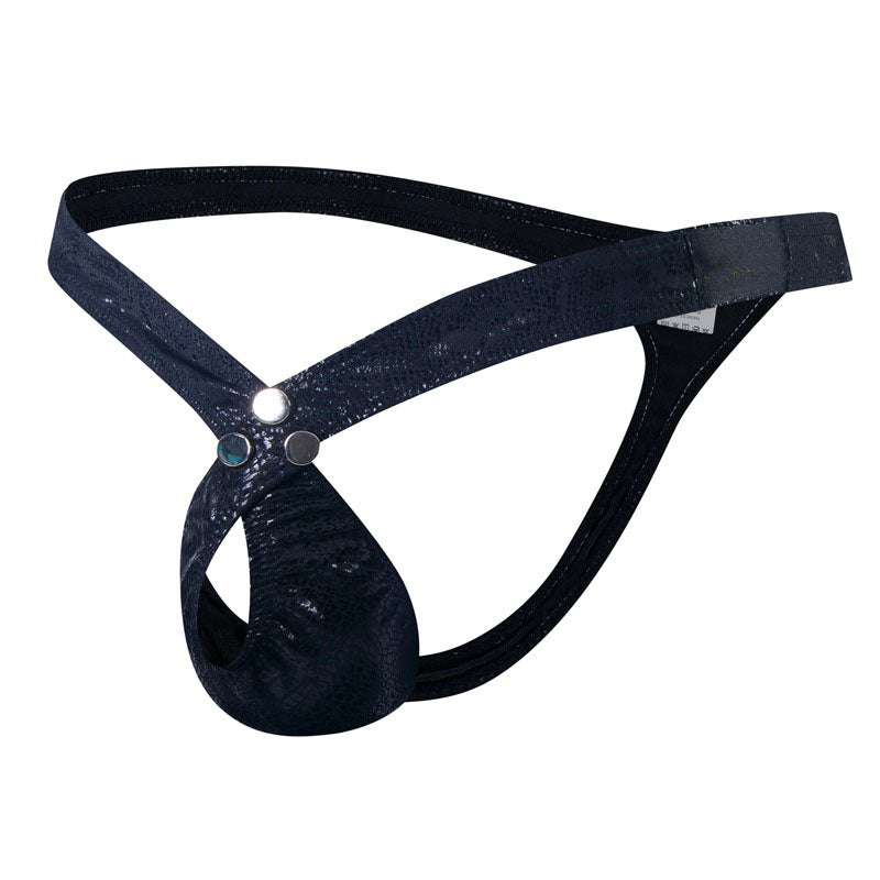 Sexy snake pattern rainbow men's thong