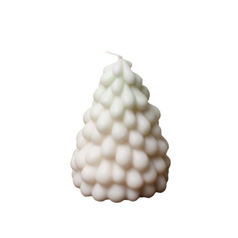 Christmas tree low temperature candle