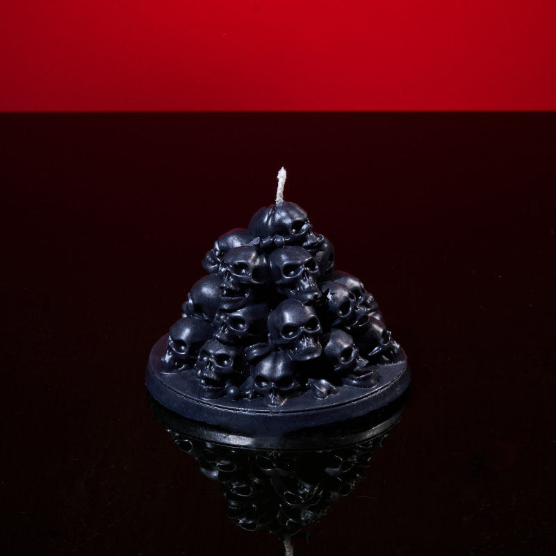 Skull tower low temperature candle