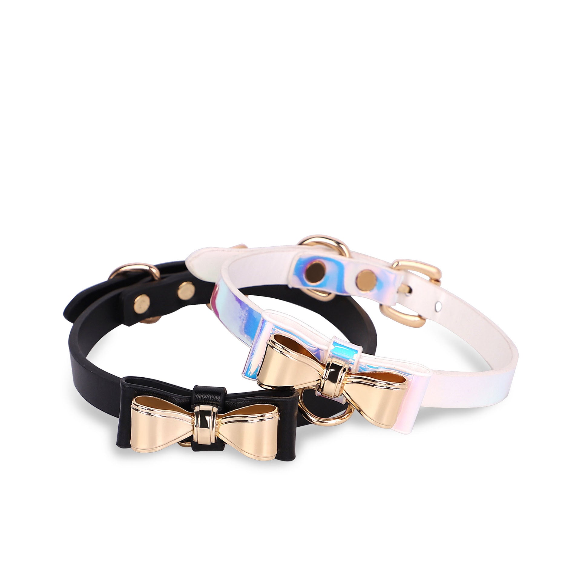 Double-layer bow collar
