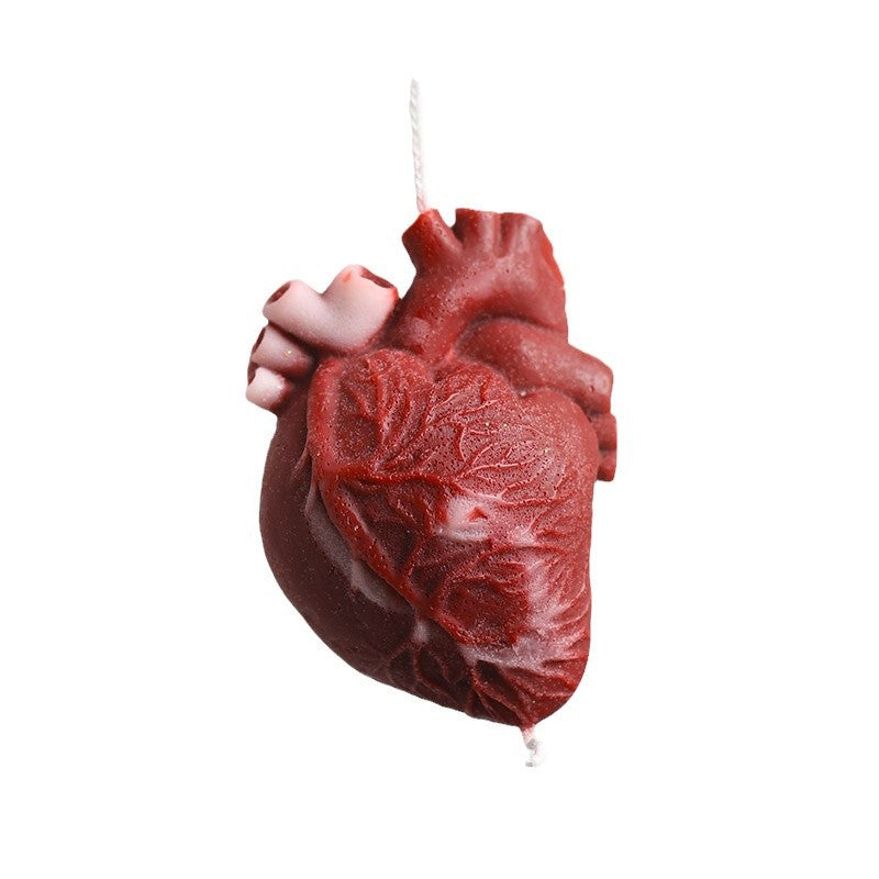 Simulation heart-shaped low-temperature candle