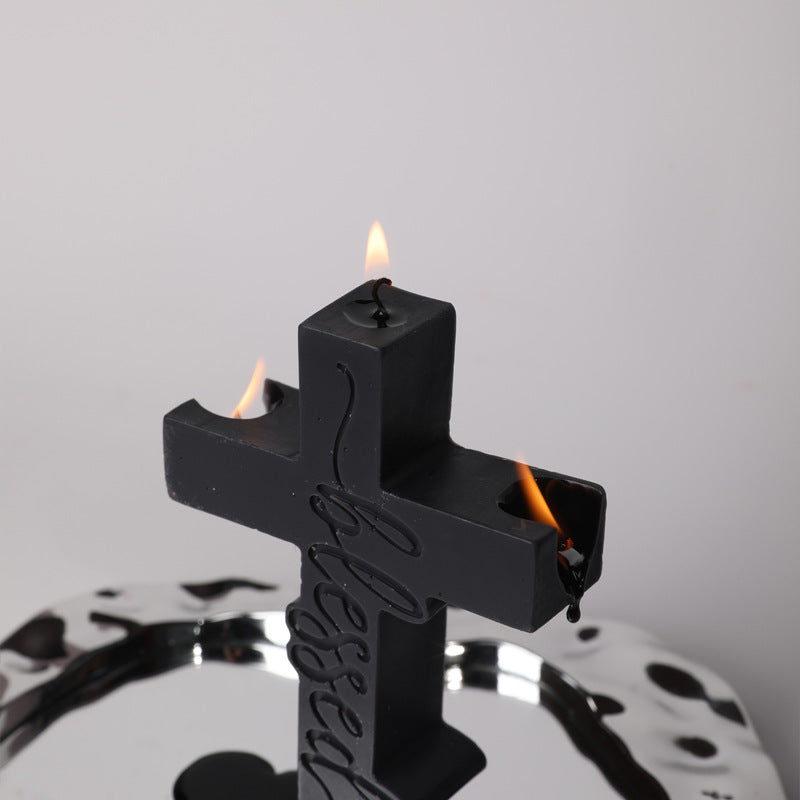 Cross low temperature candle