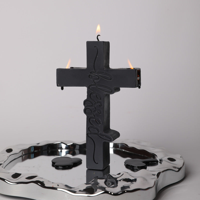 Cross low temperature candle