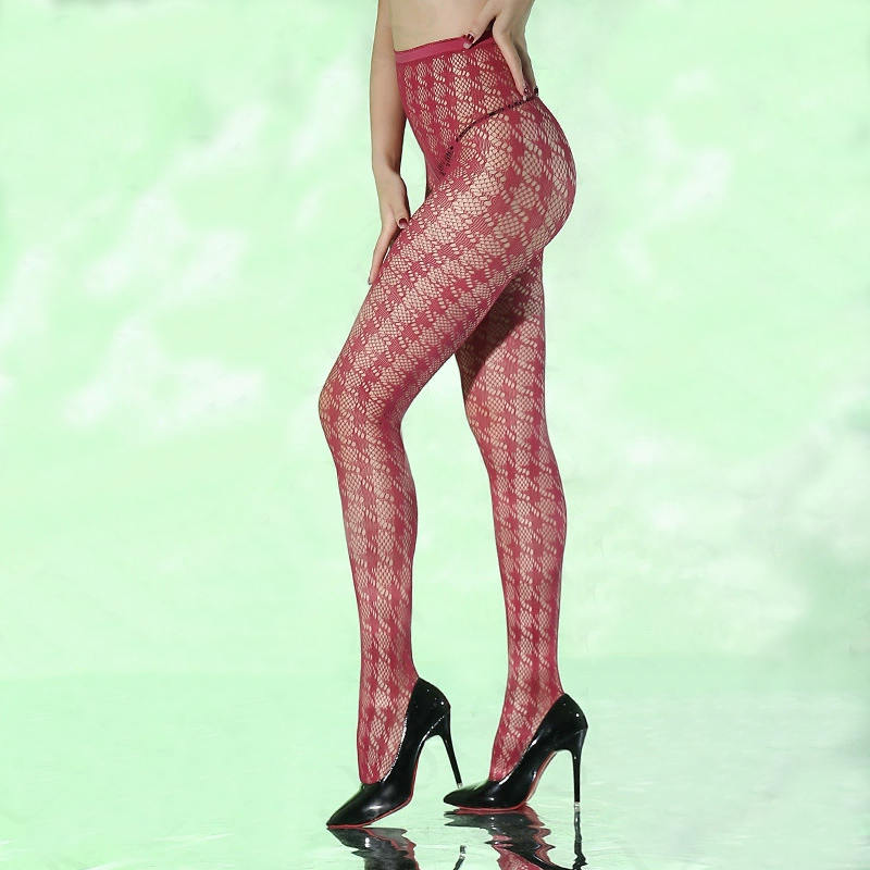 Houndstooth fishnet stockings pantyhose