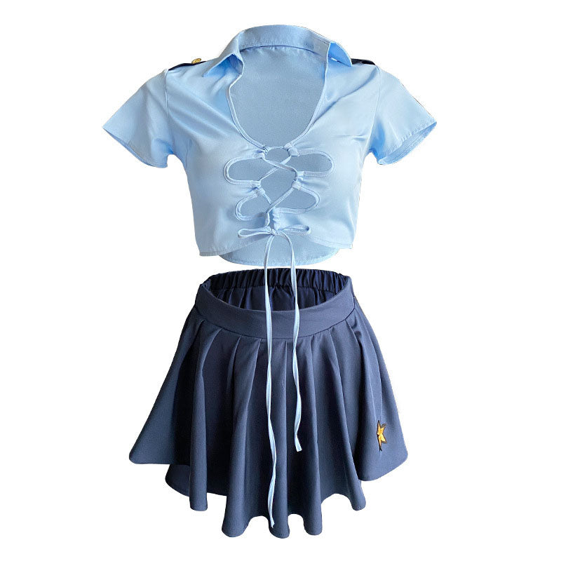 Policewoman uniform suit pajamas