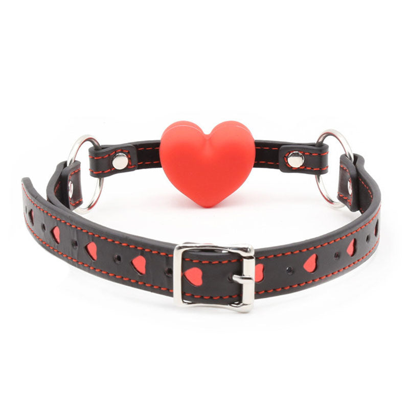 Pink heart-shaped silicone ball