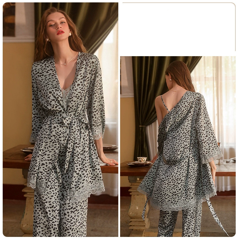 Leopard print comfortable home wear set