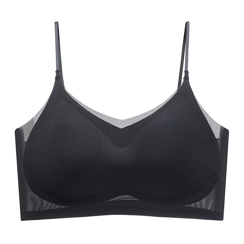 Seamless ultra-thin ice silk bra
