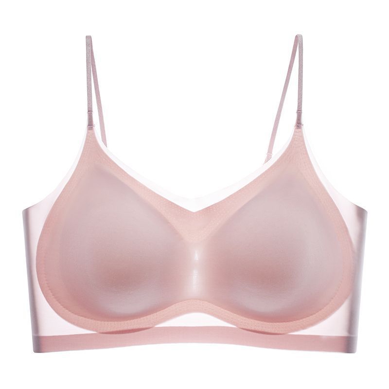 Seamless ultra-thin ice silk bra