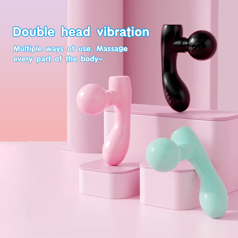 Double-head vibration-fascia gun massager