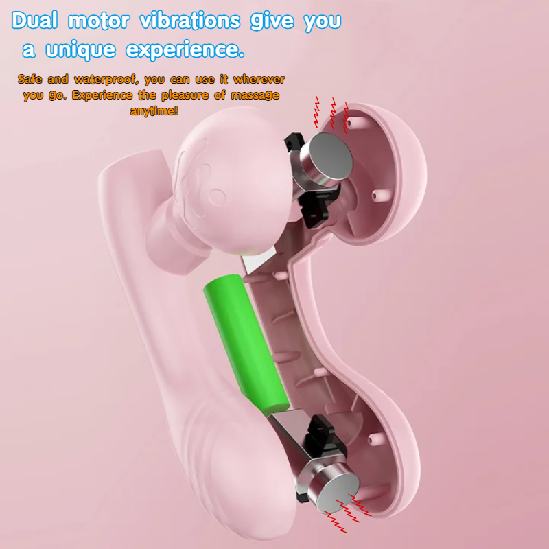 Double-head vibration-fascia gun massager