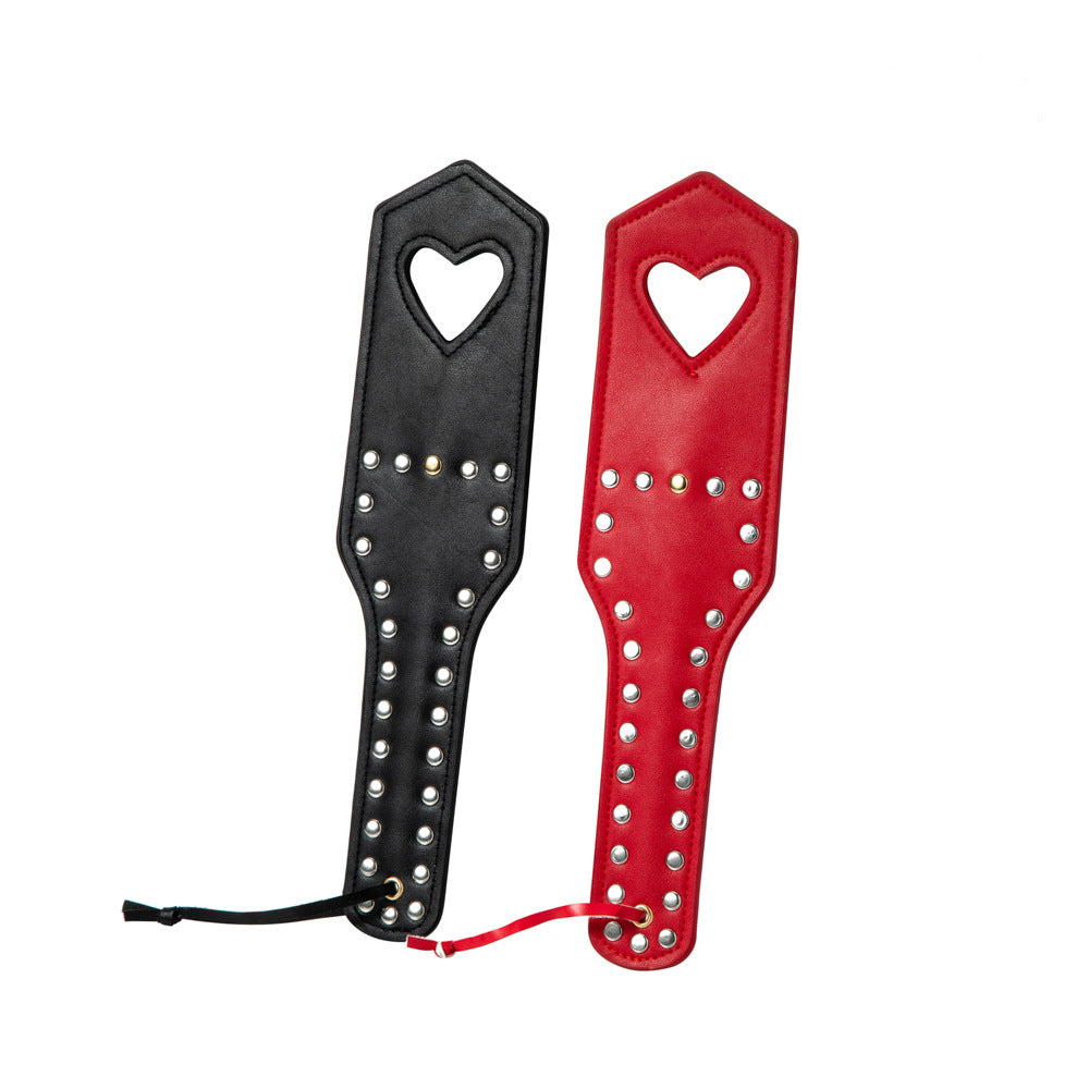 BDSM heart shape leather spanking paddle
