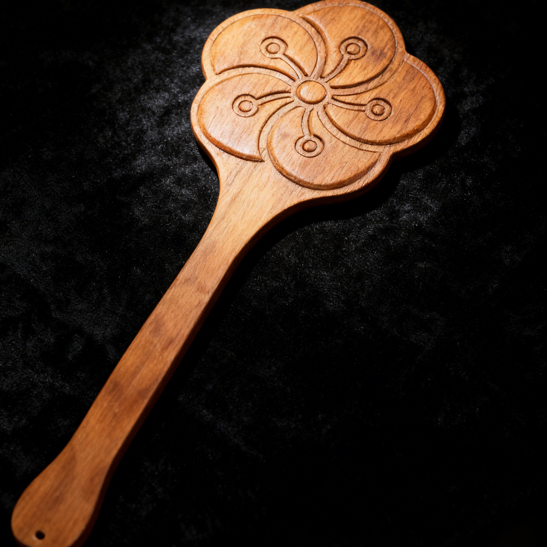 BDSM cat claw walnut wood spanking paddle