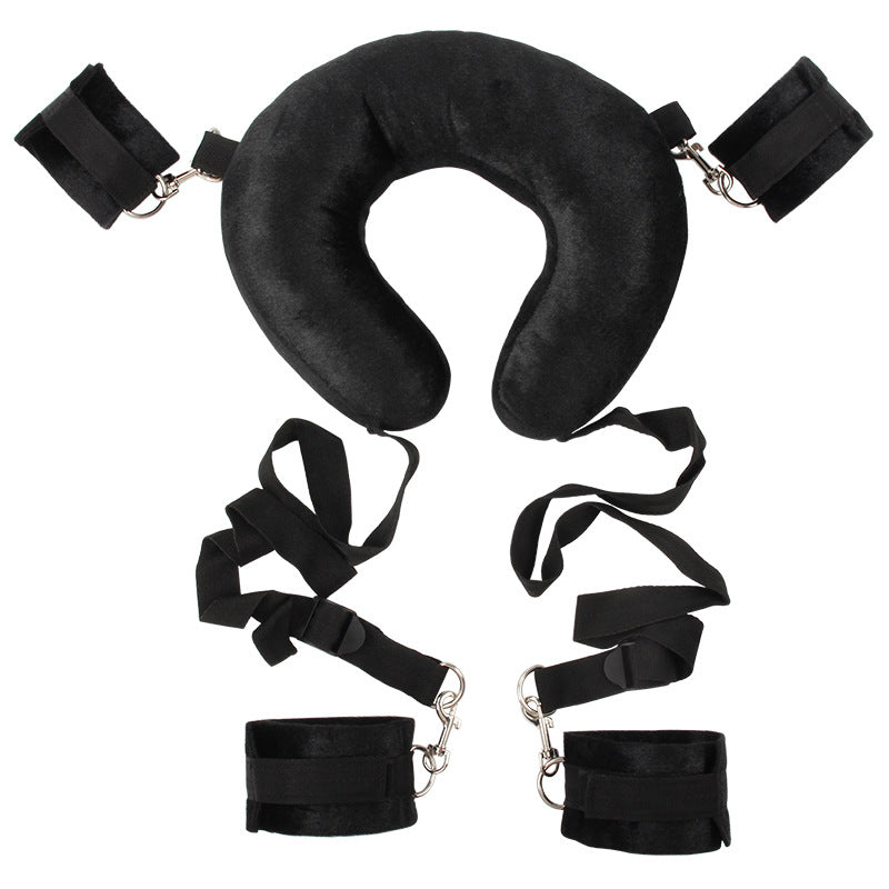 Straps with pillows and handcuffs set