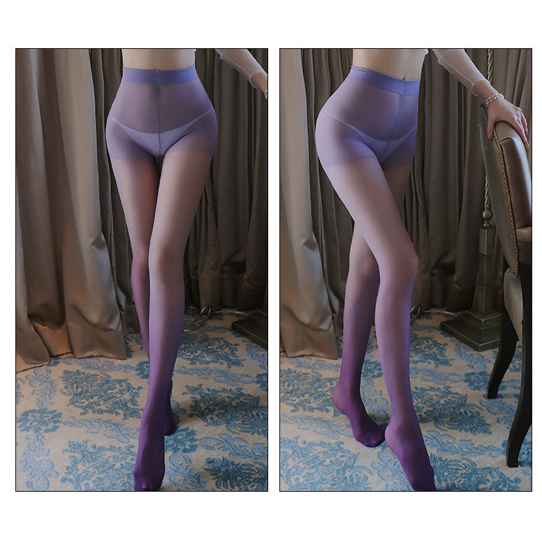 Sexy ultra-thin gradient stockings