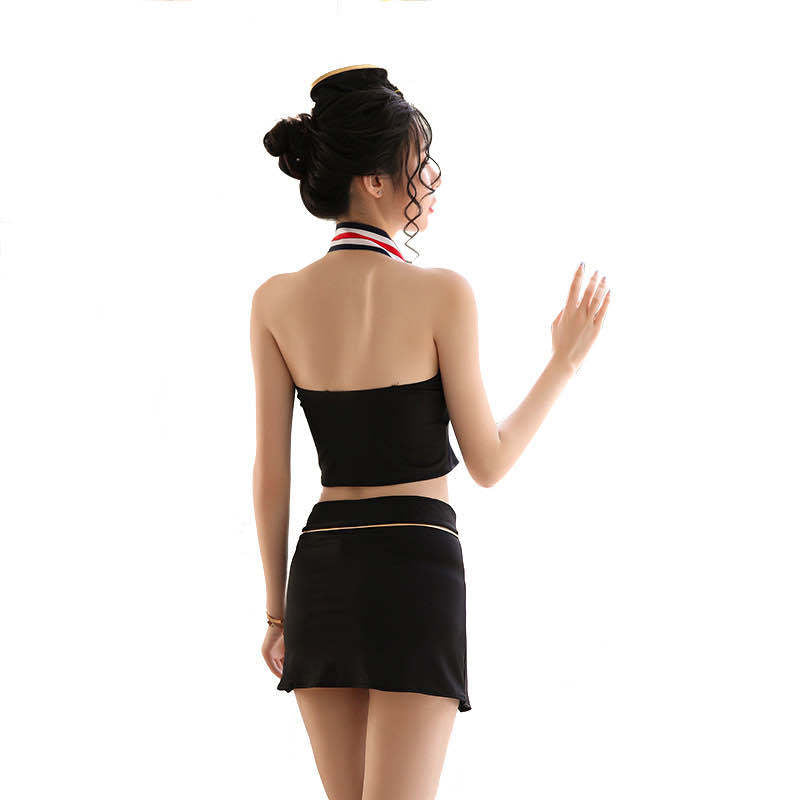 Black Stewardess Uniform Temptation Suit