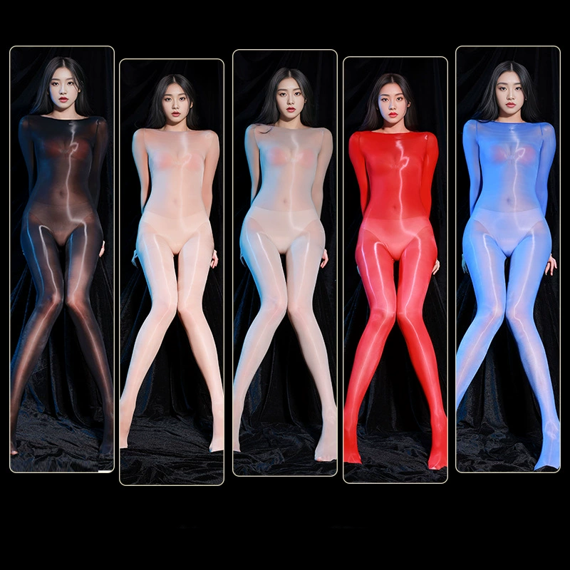 Sexy shiny one-piece stockings
