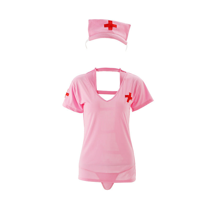 Back plaid nurse suit