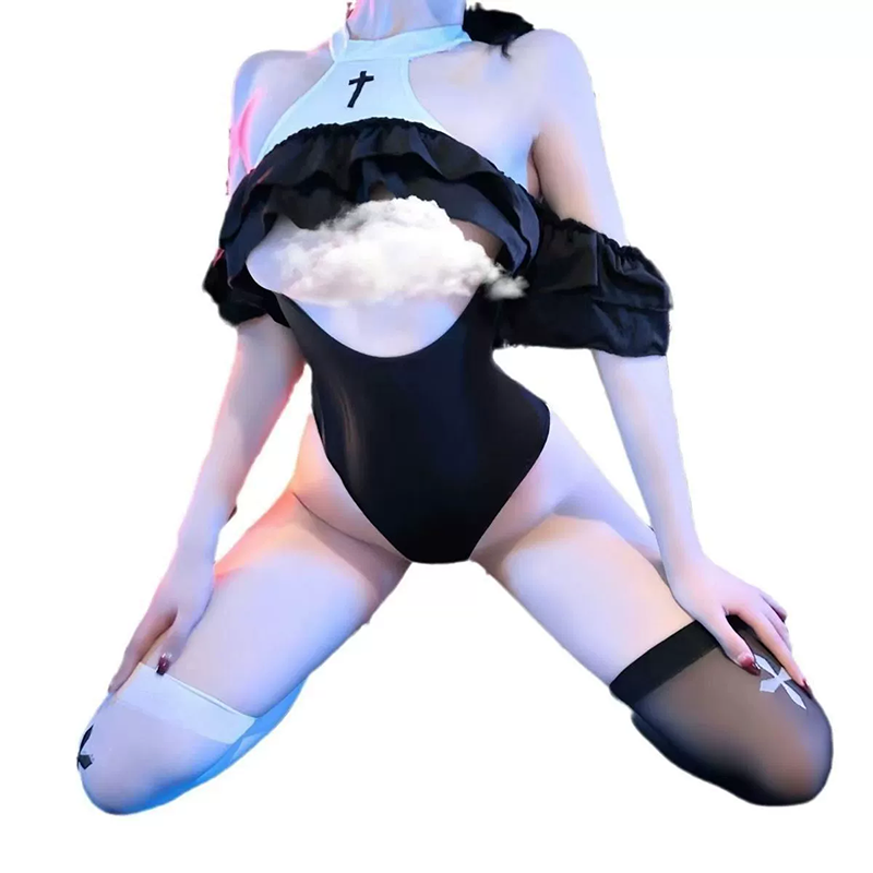 Nun's halter neck jumpsuit