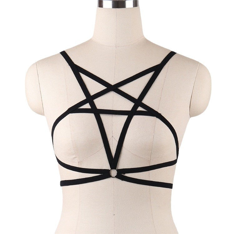 Bra five-pointed star strap top