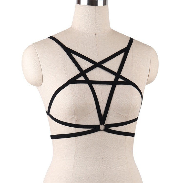 Bra five-pointed star strap top