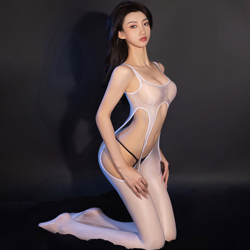 Hollow Out See-through Jumpsuit Lingerie