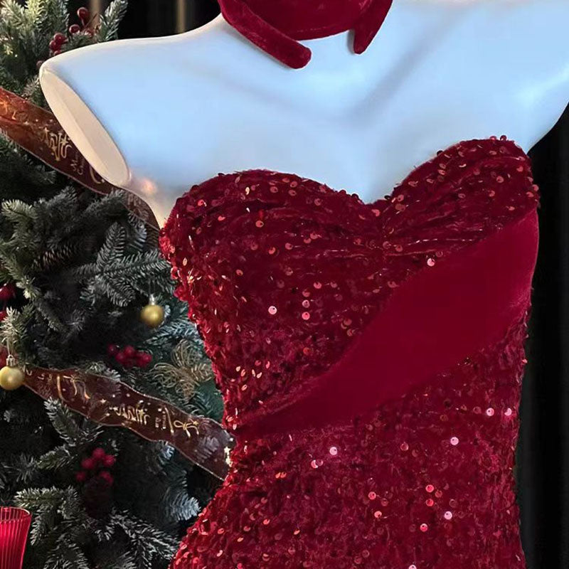 Christmas Sequin Bunny Costume