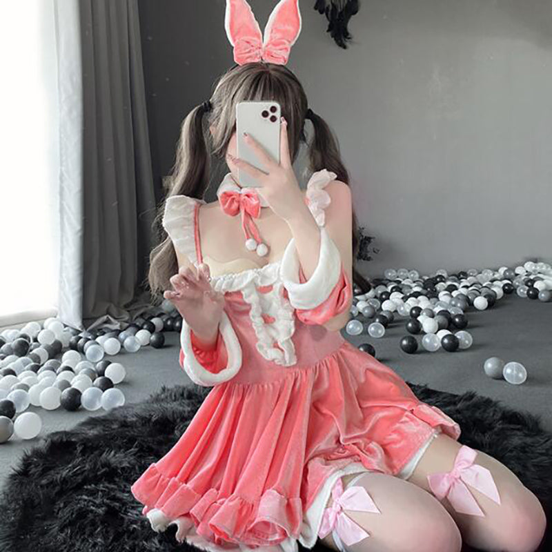Christmas rabbit dress