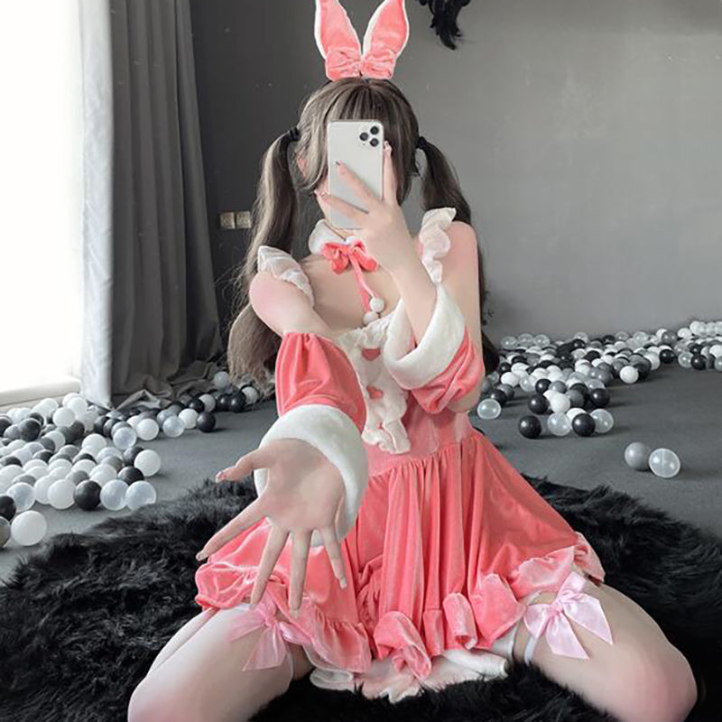 Christmas rabbit dress