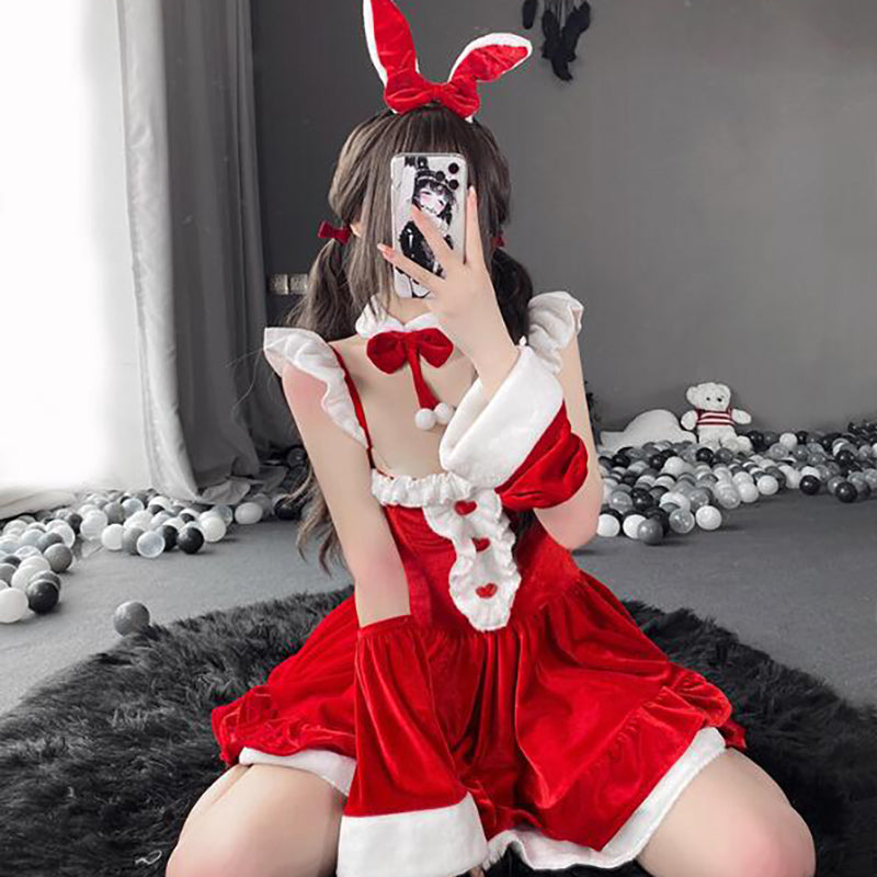 Christmas rabbit dress