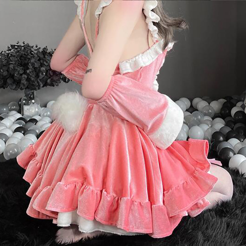 Christmas rabbit dress