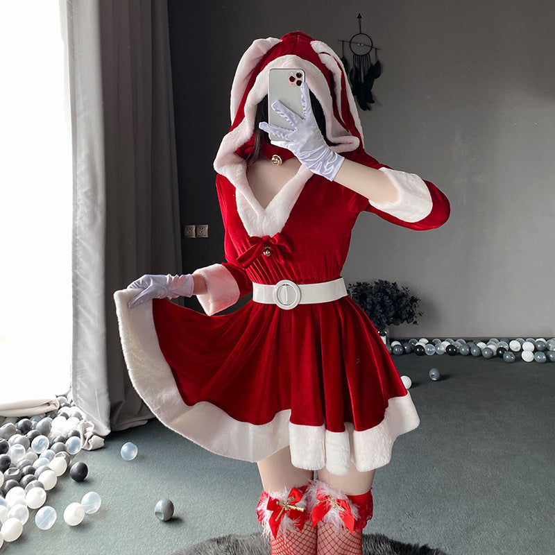 Christmas Plush Bunny Dress