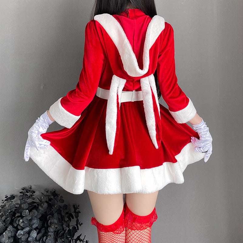 Christmas Plush Bunny Dress