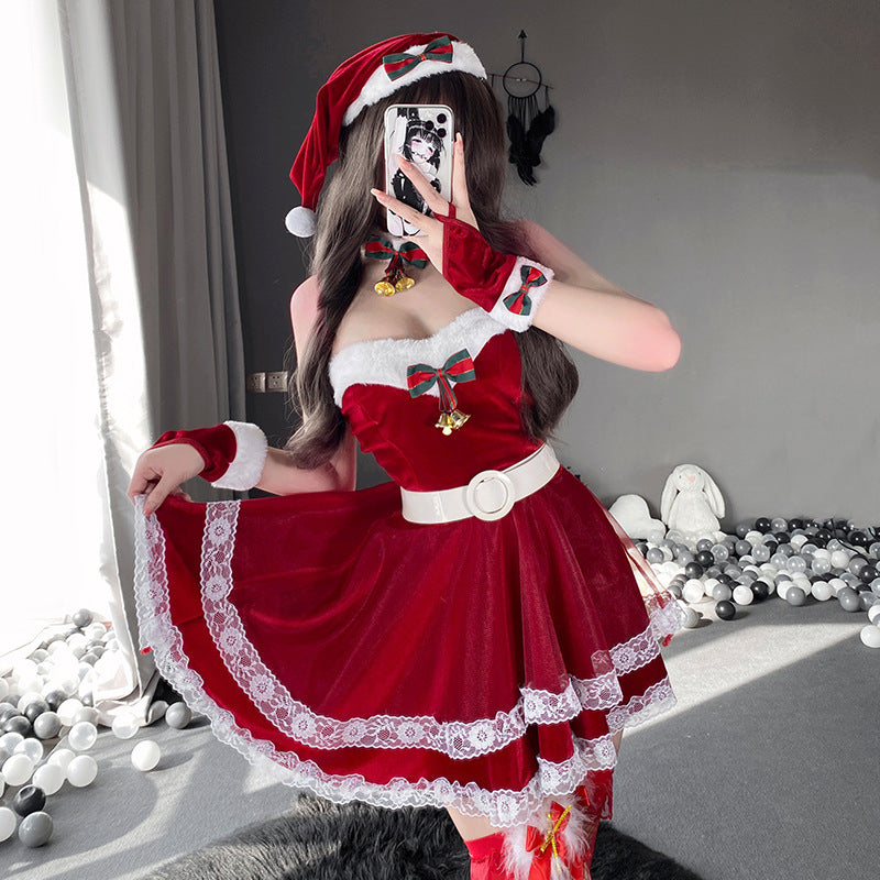 Christmas bell bow dress