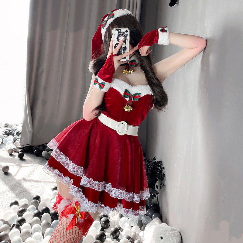 Christmas bell bow dress