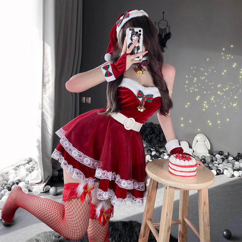 Christmas bell bow dress