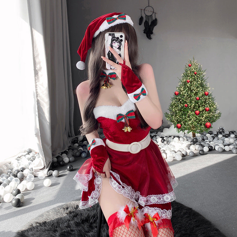 Christmas bell bow dress