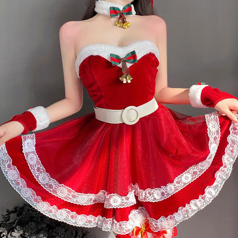 Christmas bell bow dress