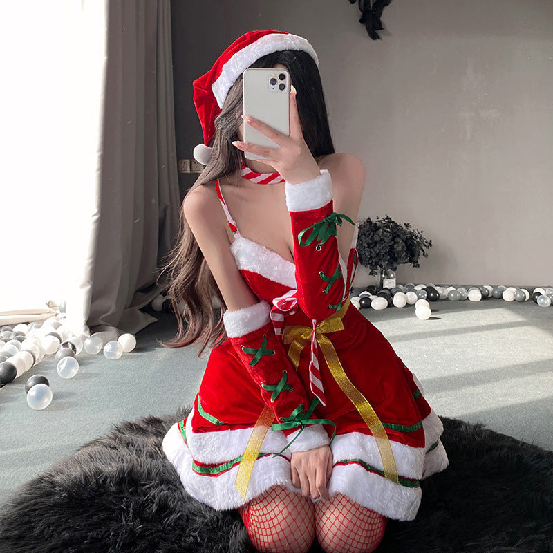 Christmas ribbon bow skirt