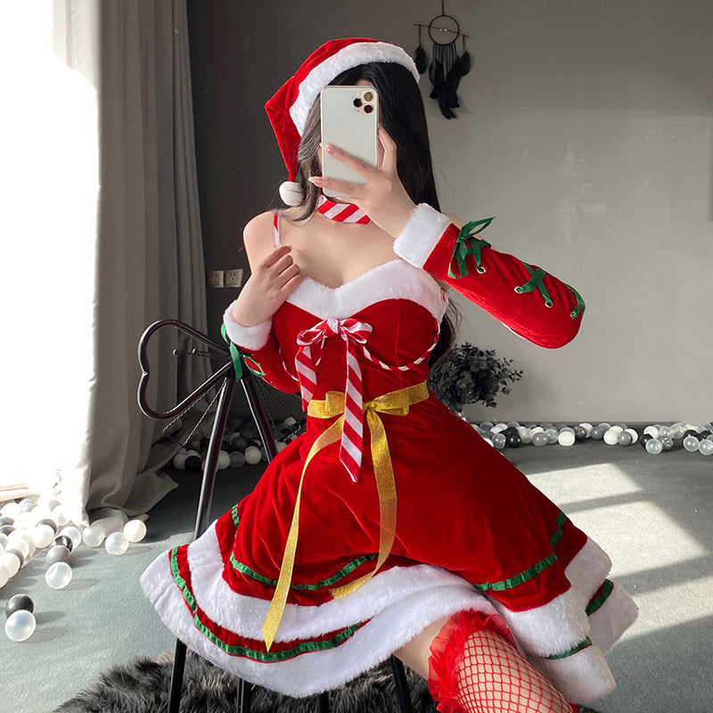Christmas ribbon bow skirt