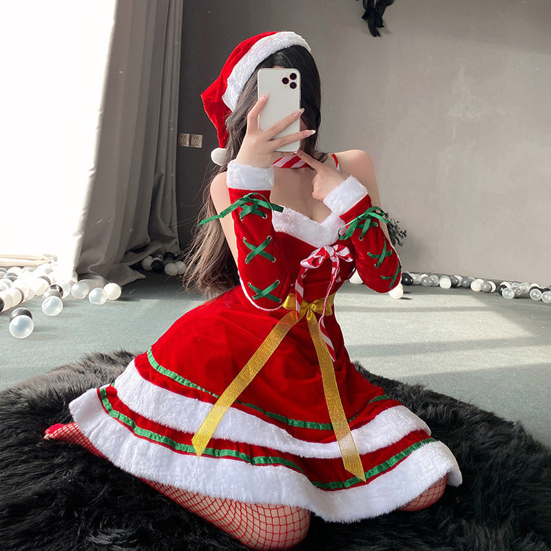 Christmas ribbon bow skirt