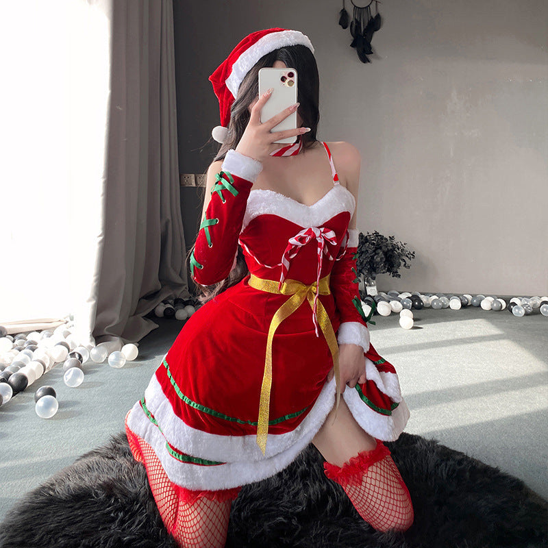 Christmas ribbon bow skirt